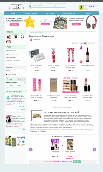 Разработка интернет-магазина универсальной тематики