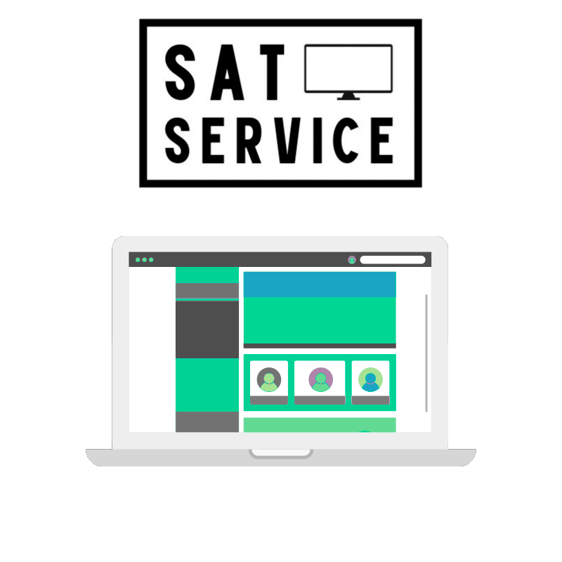 Создание сайта Sat-service.kz